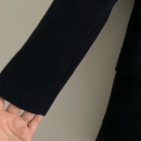 Pull and Bear wool coat military style navy - Picture 9 of 13